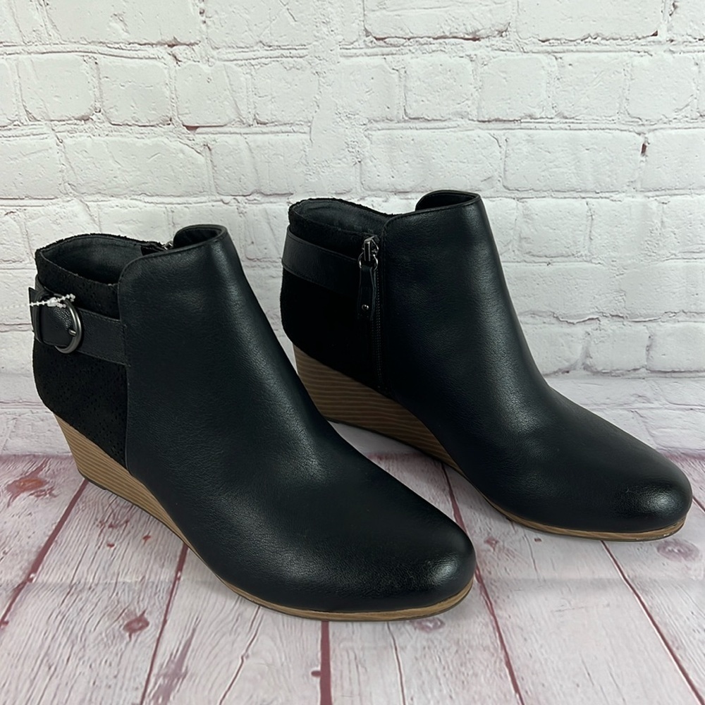 Dr. Scholl's Memory Foam Wedge Heel Karlie Booties Size 11